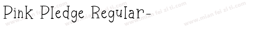 Pink Pledge Regular字体转换